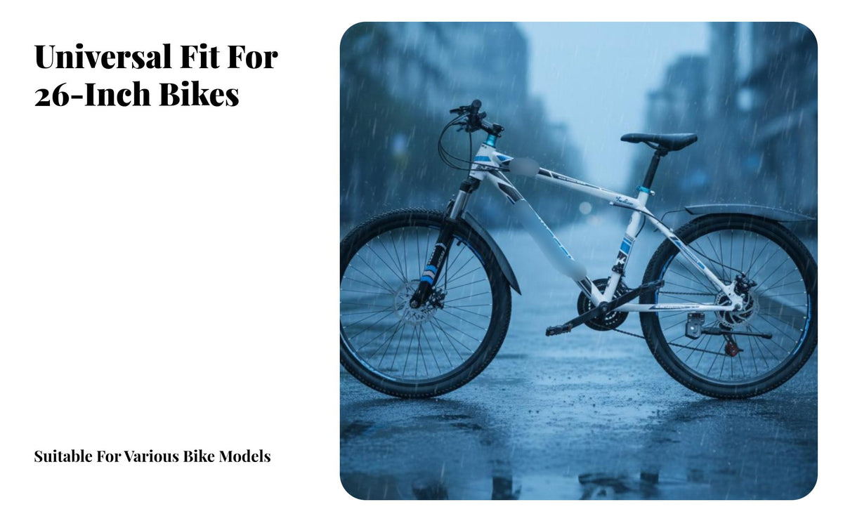 Front and Rear Bike Fenders Full Coverage Universal Bike Mudguard Front and Rear Mudguard Set Long-Lasting Material