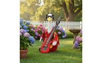 Goose Statue Accessory Set Rock and Roll Theme Goose Statue Clothing Kit Party Decoration Garden Decor for Lawn, Patio