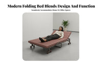 Foldable Design 4-in-1 Folding Sleeper Easy to Fold transformable Ottoman Sleeper firm-density Foam padding Sofa Bed No Assembly Required for Office Workers, Apartment Dwellers, Students, Small Spaces, Living Room, Bedroom