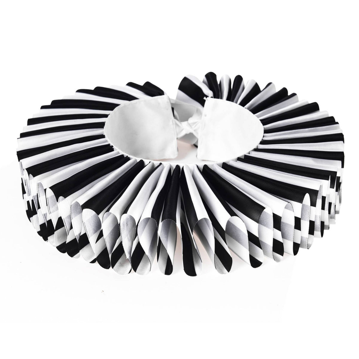 Ruffled Collar Lightweight Pleated Collar Ruff Detachable Apparel for All Genders for Cosplayers, Stage Wear, Costume Parties