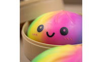 Stress-Relief Press Bun with Steamer Cute Steamer Bun Press Toy Soft Novelty for Adults, Teens, Students, Desk, Office, Classroom
