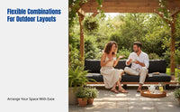 Outdoor Sofa, Waterproof Sun-Resistant Patio Couch, Designer Villa Terrace Furniture