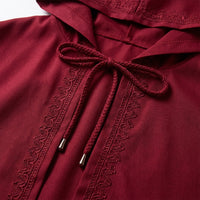 Hooded Cape Fancy Dress Lace Trim, Dress Costume Ruffled Shoulder Cosplay, Halloween Fancy Dress Streetwear, Cape Witch Adjustable Tie Fantasy
