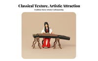Pipa Player Model Highly Detailed Guzheng Player Model Ancient Chinese Musician Figurine Resin Material for Collectors, Dioramas
