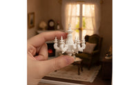 Dollhouse Chandelier Historical-Style Miniature Chandelier Realistic Light for Hobbyists