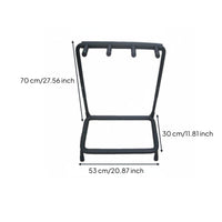 Multi Guitar Rack Space Saving Multiple Guitar Floor Stand Sturdy Metal Frame Universal Instrument Stand for Artists, Studio, Home