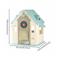 Multifunctional Children's Game House Easy Assembly Kids Activity Playhouse Sturdy Indoor Plastic Playhouse Develops Intelligence for Toddlers, Babies, Playroom
