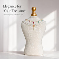 Velvet Printed Necklace and Earring Display Stand for Jewelry Exhibition