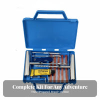 11 Pieces Emergency Use Tubeless Tire Repair Kit Portable Flat Tire Repair Kit Professional Quality for Roadside, Travel