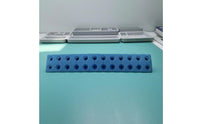 2 Pieces Molded Segment Lines Keyboard Key Strip Rectangular Conductive Rubber Strip Blue
