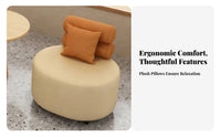 Comfortable Upholstery Upholstered Loveseat with Supportive Back Modern Aesthetic Cafe Booth Nordic Minimalism Commercial Furniture Rounded Edges for Interior Designers, Office Managers, Business Owners, Milk Tea Shop, Restaurant, Beauty Salon