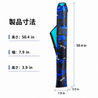 Rod Case, Fishing Rod Case, 128cm, Waterproof, Foldable, Shoulder Strap, Handheld, Fishing Bag