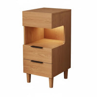 Space-Saving Slim Gap Cabinet Multi-Drawer Storage Nightstand Minimalist Design Bedroom Furniture for Apartment Dwellers, Homeowners, Students, Small Spaces, Dorm Room