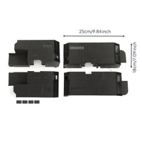4 Pieces RC Wheel-Cover with Hardware Molded Black Inner for RC Hobbyists