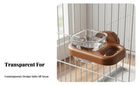 Parrot Feeding Bowl Easy to Clean Cage Food Cup No Tip Design Cage Water Cup for Cockatiels, Small Birds
