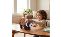 Raccoon Stuffed Toy Walking Raccoon Stuffed Animal Electric Stuffed Toy Interactive Battery-Operated for Children, Playroom