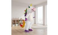 Inflatable animal Costume Tail Mythical Horse Character Costume Front Zipper for Adults
