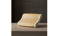 Ergonomic Bamboo Slat Pillow Cooling Neck Support Pillow Breathable Slatted Neck Support Artisanal for Bedroom