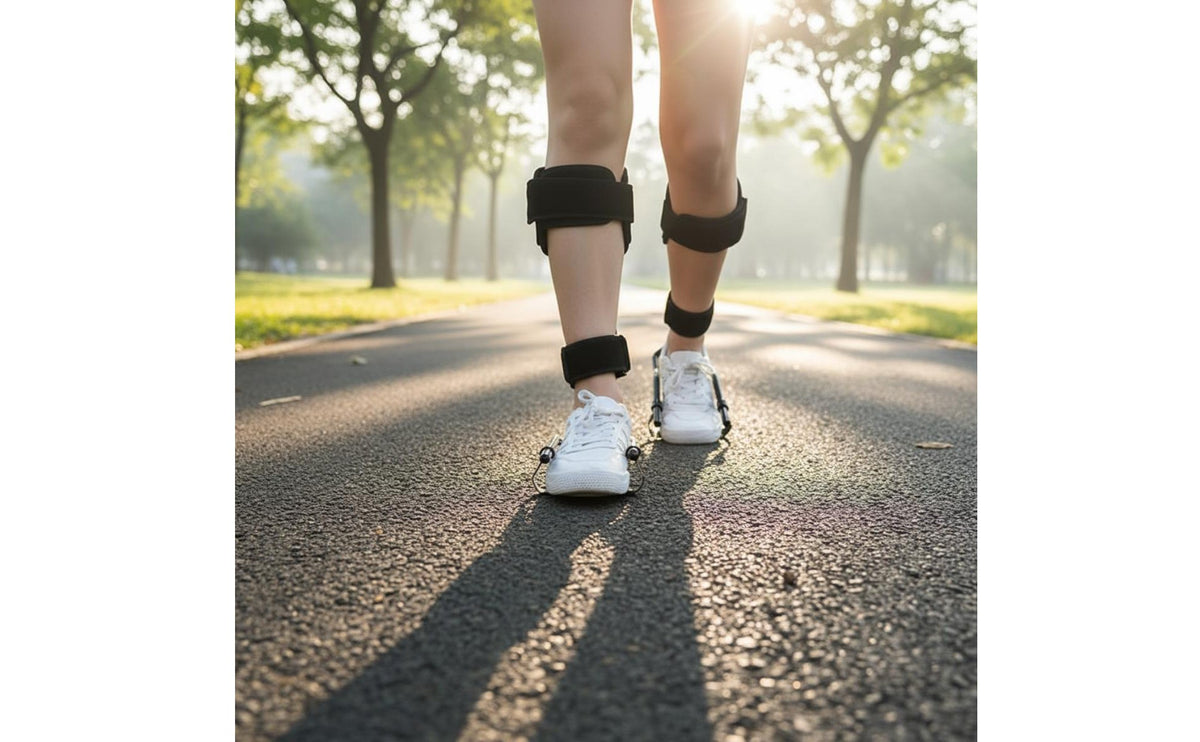 Adjustable Ankle Foot Orthosis Ergonomic Design External Wear Walking Aid for Stroke Patients