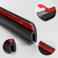 H-Type Car Windshield Wiper Cover Trim Seal Strip Dustproof Waterproof Rubber Strip