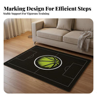 Non-Slip Basketball Training Mat Easy to Clean Indoor Basketball Practice Mat Noise Reducing Sports Equipment Soundproofing for Beginners, Athletes, Coaches, Home, Gym, Living Room, Garage