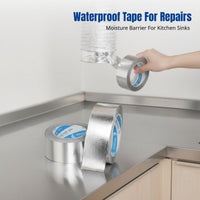 Thickened High Temperature Fiberglass Aluminum Foil Tape, Fireproof Duct Sealing, Repair, Light Blocking for Home Improvement