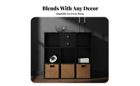 Multi-Functional lattice Cube Organizer Against-the-Wall Placement adaptable Cube Organizer adaptable Use shelving unit Lowlow-height for Homeowners, Apartment Dwellers, Living Room, Bedroom, Office, Closet