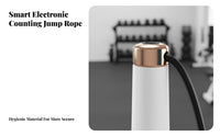 Smart Counting Bound Rope Knot-Unrestricted Digital Skipping Rope Portable Adjustable Length for Adults, Home Exercise