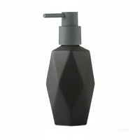 Ceramic Lotion Bottle, European Geometric Pump Dispenser, Foam Soap Container for Hotel, Guesthouse, Bathroom