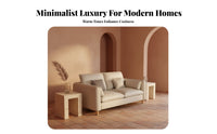 Light Luxury design curvedShaped Sofa Italian Inspired Living Room Furniture Minimalist Design Couch High-Resilience Foam for Interior Designers, Young Adults, Apartment, Guesthouse, Lounge Area, leisure Space