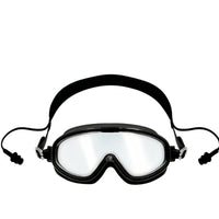 Adjustable Swim Goggles with Earplugs Silicone Swimming Goggles with Earplugs Panoramic Swim Glasses Comfortable for Beach