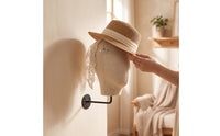 Textile-coveredCovered Wall-Mounted Mannequin Head Space-Saving Mannequin Head with Wall Mount Boutique-Style Hairpiece Display with Metal Arm Easy to Install for Retailers, Cosplayers, Collectors, Retail Store, Salon, Closet