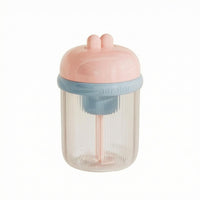 Cylindrical Electric Foaming Cup Ribbed Electric Foam Foamer Domed Lid Facial Foam Foamer Raised Buttons