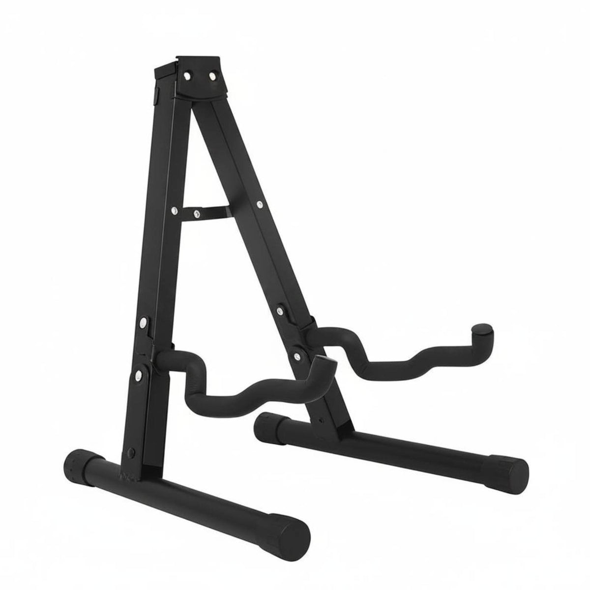 V-Shaped Guitar Stand Foldable Electric Guitar Floor Stand Cushioned Padding Portable Instrument Holder for Bassists, Artists