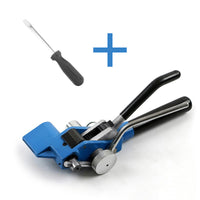 Ratchet Strapping Tool for Stainless Steel Straps with Cutter