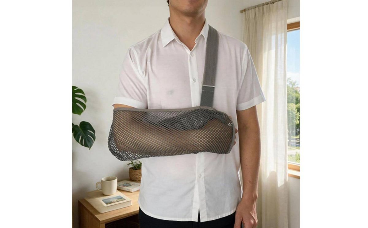 Mesh Arm Cradle Breathable Arm Cradle with Padded Strap Adjustable Support for Adults, Injury Recovery, Post Surgery