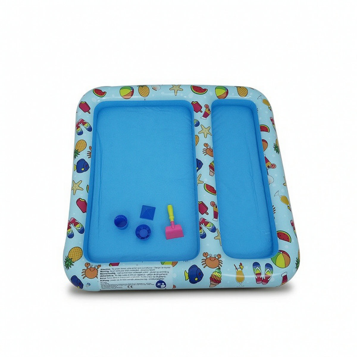 Portable Sand and Water Pool Lightweight Inflatable Play Basin Compact Safe for Garden