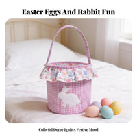 Easter Carrier Adorable Easter Bucket Reusable for Young Children, Gift Giving