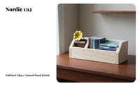 Dollhouse Bookshelf Simple Design Miniature Bookcase Versatile Decoration 1:12 Scale Storage Box for Hobbyists, Crafters, Model Scene, Diorama