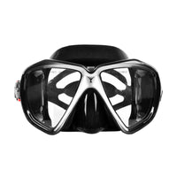 Diving Facepiece with Hardened Glass Leak-Watertight Two-Lens Underwater Eyewear Anti-Fog Goggles for Snorkelers, Swimmers, Snorkeling, Sea