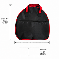 Waterproof Fishing Rod Sleeve for Rod Protection, Black Square 2-Layer Fishing Bag, Thickened Portable Pouch with Steel Ring
