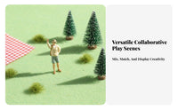 1:64 Scale Figure High Intricacy 1:64 Miniature Scale Scene Figure Miniature People Model Realistic Detailing Tiny Resin People