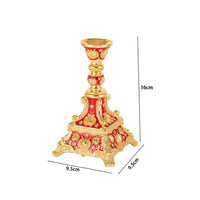 Candlestick Holder Ornate Candle Holder with Feet Antique for Weddings