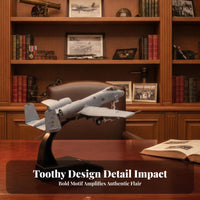 Close Air Support Model Airplane Light Gray 1:100 Scale A-10 Airplane Printed Markings Display Plane for Collectors