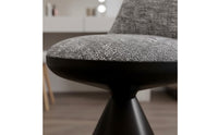 Swivel Dressing Stool Stable Pedestal Base Rotating Makeup Chair Luxurious Chenille Velvet Faux Leather Stool for Bedroom