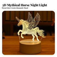 3D Illusion Lamp Creative Gift LED Acrylic Night Shine-Color Changing LED Acrylic Light for Children, Couples, children's Room, Nightstand, Home Decor