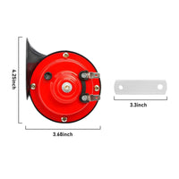 2 Pieces Universal Fit 12V Snail Audio Signal Device Easy Installation High Low Tone Audio Signal Device Set