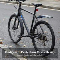 2 Pieces Front and Rear Bike Fenders Long-Lasting Front and Rear Mudguard Set Adjustable Cycle Spray Guard High Toughness