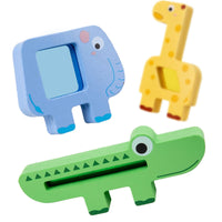 Animal Vehicle Blocks Young Child-Friendly Wooden Animal Stacker Educational Wooden Balancing Activity Toy for Toddlers