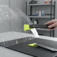2 Pieces Mini Squeegee Scratch Resistant PPF Matte Black Coated Window Tint Installation Tool for Professionals